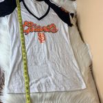 Genuine Merchandise  Campus Lifestyle San Francisco Giants Burnout V Neck Top Siz Photo 4