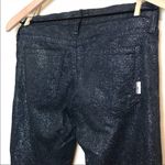 Mother The Looker Jeans sz 25 Stone Blue Glimmer Shimmer Jegging Low Rise Skinny Photo 6