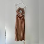 Reformation NWT Poppies Silk Dress in Croissant 8 Photo 4