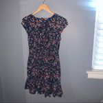 J.Crew  blue floral faux wrap ruffle dress Photo 8