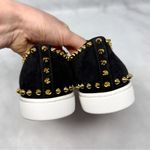 Christian Louboutin NEW Pave Flat C L Logo Studded Slip On Sneaker Shoes Black Photo 5