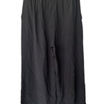 Eileen Fisher S Tencel Blend Crepe Wide Leg Pants Culotte Pull On Gray Logenlook Photo 2
