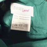 NWT - Dessy Girl - Junior Hunter Green Satin Twill Bridesmaid Dress - Size 14JR.  Photo 11