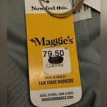 Maggie’s Organics Knit Sweater Culottes in Sea Salt Color (gray/green)New w/Tags Gray Size M Photo 4