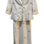 Minuet Silk And Linen 2 Piece Set Embroidered Size Euro 36 US 6 Photo 0