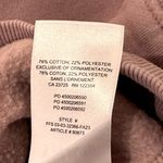 Aritzia TNA  Cozy Fleece Boyfriend Crew Sweatshirt Mauve Crewneck Sweatfleece L Photo 8