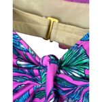 Swimsuits for All Orchid Bloom Tie Front Underwire Tankini Swimsuit Top Size 22 Pink Photo 3