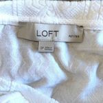Loft  Women’s Long Sleeve Jersey Top Shirt‎ Crew Neck Size Small Petite White Photo 3