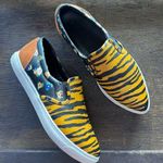 Coach  C103 Tiger Print Floral Pointed Toe Slip On Sneakers 6.5 Photo 0