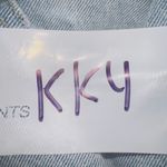 BP . Light wash denim high rise distressed straight leg mom jeans size 30 Photo 5