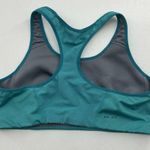 Nike  Medium Sports Bra Teal Dri Fit Medium Support Wicking Racerback Athletic Photo 4
