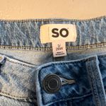 SO  Blue Straight Leg Jeans Classic Style SZ 3/26 Low Rise Stretch Denim Pants Photo 2