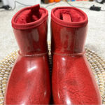 UGG  Women’s Classic Samba Ribbon Red Mini Clear Waterproof Boots Size 6 Photo 4