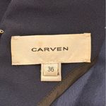 Carven Revolve Fragola Tank Top Scalloped Navy Blue 6 Classic Chic Scandigirl Photo 8