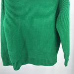 VICI Kelly Green Cowl Neck Sweater Ribbed Knit M holiday winter fall chunky Photo 6