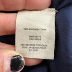 Free People  Navy Blue and Silver Springs Embroidered Blouse Tunic Top Photo 6