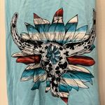 Light Blue Western Tank Top Size M Photo 3