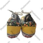 Vans  Women’s Floral Patterned Sneakers with YellowAccents Size 7 Photo 4
