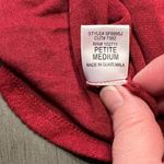 Gibson Womens Petite Medium Red Long Sleeve V Neck Hi Photo 1