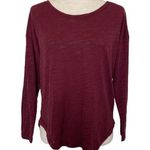 Chaser  Maroon Casual Long Sleeve T Shirt Size Small Relaxed Fit Photo 0