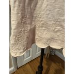 Talbots  Pink Boat Neck 3/4 Sleeve T-Shirt 3X Embroidered Scallop Hem Cotton Photo 3