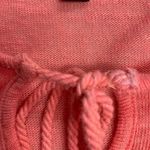 cupio  Women’s Coral Peach‎ Linen Blend Embroidered Boho Gypsy Top Size Medium Photo 5