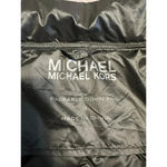 Michael Kors Packable Down Vest Size Small Green Metallic Warm Feather Photo 3