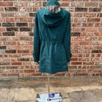 Anthropologie  Gallery teal utility coat with removable hoodie! / S Petite / EUC Photo 12