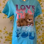 Relaxed Tee Size S Boyfriend T Shirt Blue Photo 2