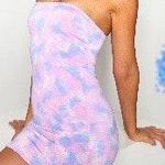 Pastel Tie Dye Bodycon Tube Top Dress Multiple Size 6 Photo 2