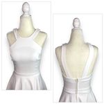 ASOS Halter Neck Skater Dress in White Photo 6