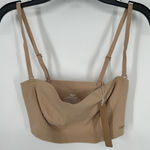SKIMS ‎ Naked Bandeau Bra Clay Beige Tan Lightweight Wireless Adjustable Medium Photo 0