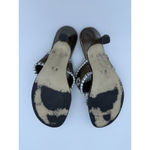 Jack Rogers  3" Heeled Thong Sandals Womens 7 Bronze Medallion Travel Vacation Photo 5