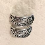 Sterling Silver TAXCO  Cutout Scroll Open Curved Drop Earrings Photo 10