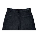 ZARA  High Waisted Loose Fit Classic Cotton Denim Jean Shorts 10 Black #3805 Photo 4