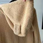 Gently worn teddy bear hoodie pajama onesie Tan Size XL Photo 7