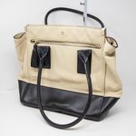Kate Spade Southport Avenue Linda Two-Tone Leather Tote Buttermilk Midnight Bag Photo 0
