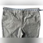 Rebecca Minkoff RM ‎ Metallic Silver 100% Cotton Jeans New Without Tags Size 12 Photo 4