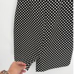 Tahari Arthur S Levine Polka Dot Dress Sz 10 Office Timeless Retro Sheath Career Black Photo 5