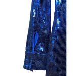 Free People NWT Sophie Sequin Mini Dress Navy Blue Longsleeve Button Up Dress S Photo 11