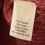 SO Gooos For Life Knitted Sweater Women Size Large Burgundy & Pink Photo 3