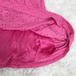 Torrid  Pink Eyelet Spaghetti Strap Mini Skater Dress Tie Front Size 1X 14 16 New Photo 9