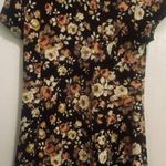 Women's Dress By Wilde Size XL Black Floral Short Sleeved Fit & Flare Summer Photo 1