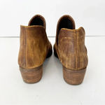 Anthropologie MUSSE & CLOUD Anthro Tan Perforated Leather Bootie Size 7 Festival Boho Photo 4