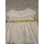 Eileen West Women's White Floral Print Nightgown Short Sleeve Ruffle Trim Size M Size M Photo 3