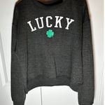 Modern Lux  Charcoal Lucky Shamrock Sweatshirt S Photo 0
