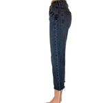 Gap Cheeky Straight Leg High Rise Gray Acid Wash Raw Hem Denim Jean Pants 26 2P Photo 2
