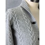 Janie and Jack Gray Cable Knit Shawl Collar Cardigan Button Front Sweater 8 Photo 1