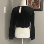 Juicy Couture NWT Juicy Rhinestone & Velour Crop Long Sleeve Sweatshirt Size Medium Photo 1