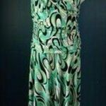 Blu Sage Y2K Retro Green and Black asymmetrical whimsigoth fairy core dress XS Photo 0
